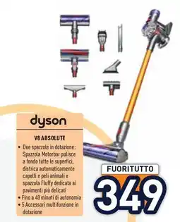 Unieuro dyson V8 ABSOLUTE offerta
