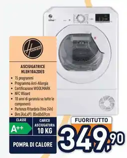Unieuro Hoover ASCIUGATRICE HLEH10A2DES offerta