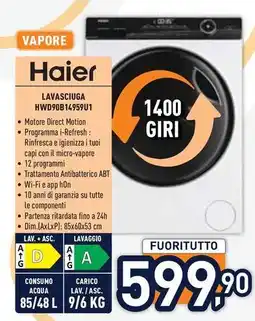 Unieuro Haier LAVASCIUGA HWD90B14959U1 offerta