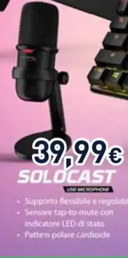 Unieuro SOLOCAST USB MICROPHONE offerta