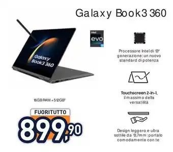 Unieuro Galaxy Book3 360 offerta