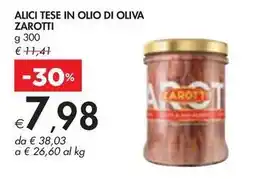 Bennet ALICI TESE IN OLIO DI OLIVA ZAROTTI offerta