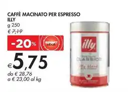 Bennet CAFFÈ MACINATO PER ESPRESSO ILLY offerta