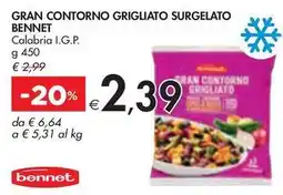 GRAN CONTORNO GRIGLIATO SURGELATO BENNET Calabria I.G.P.