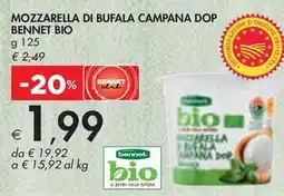 Bennet MOZZARELLA DI BUFALA CAMPANA DOP BENNET BIO offerta