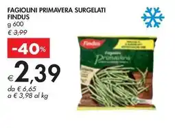 Bennet FAGIOLINI PRIMAVERA SURGELATI FINDUS offerta
