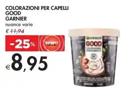 Bennet COLORAZIONI PER CAPELLI GOOD GARNIER offerta