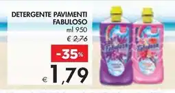 Bennet DETERGENTE PAVIMENTI FABULOSO offerta
