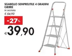 Bennet SGABELLO SEMPREUTILE 4 GRADINI GIERRE in acciaio offerta