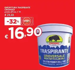 Bennet IDROPITTURA TRASPIRANTE CINGHIALE pronta all'uso, L 10 offerta