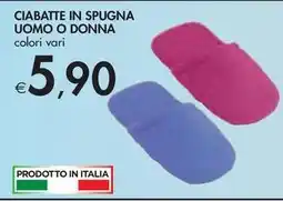 Bennet CIABATTE IN SPUGNA UOMO O DONNA colori vari offerta