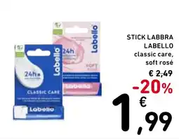 Spazio Conad STICK LABBRA LABELLO classic care, soft rosé offerta