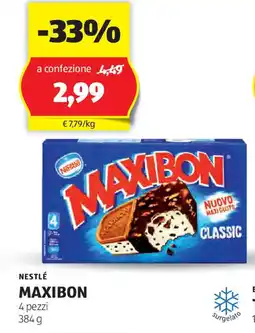 ALDI NESTLÉ MAXIBON 4 pezzi 384 g offerta