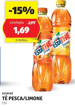ALDI ESTATHÉ TÈ PESCA/LIMONE 1,5 l offerta