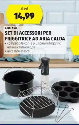 ALDI AMBIANO SET DI ACCESSORI PER FRIGGITRICE AD ARIA CALDA offerta