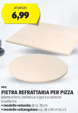 ALDI BBQ PIETRA REFRATTARIA PER PIZZA offerta