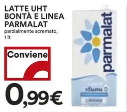 Coop LATTE UHT BONTÀ E LINEA PARMALAT parzialmente scremato, 1 It offerta
