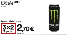 Coop ENERGY DRINK MONSTER 500 ml offerta