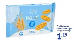 In'S Mercato Frollini senza Latte e uova light 250 g offerta