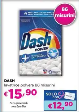 Acqua & Sapone DASH lavatrice polvere 86 misurini offerta