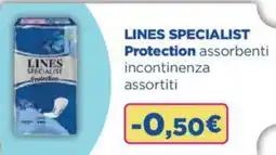 LINES SPECIALIST Protection assorbenti incontinenza assortiti