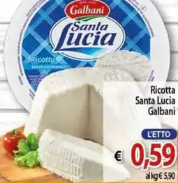 Vivo Supermercati Ricotta Santa Lucia Galbani offerta