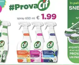 Acqua & Sapone Cif spray 650 ml offerta