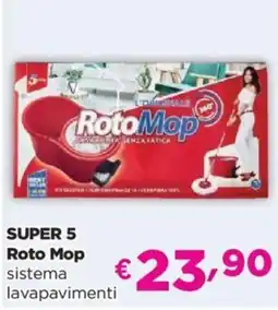 Acqua & Sapone SUPER 5 Roto Mop sistema lavapavimenti offerta