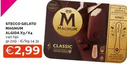 Mercatò STECCO GELATO MAGNUM ALGIDA X3/X4 vari tipi gr 20 offerta