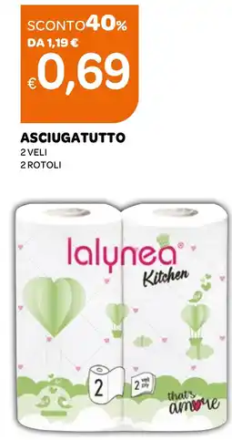 Ekom ASCIUGATUTTO 2 VELI 2 ROTOLI offerta
