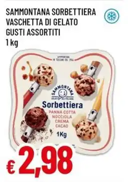Famila SAMMONTANA SORBETTIERA VASCHETTA DI GELATO GUSTI ASSORTITI 1 kg offerta