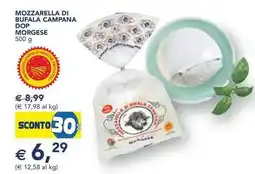 Esselunga MOZZARELLA DI BUFALA CAMPANA DOP MORGESE offerta