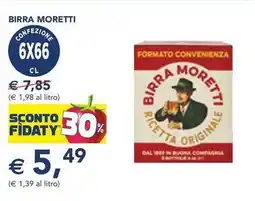 Esselunga BIRRA MORETTI CONFEZIONE 6X66 CL offerta
