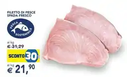 Esselunga FILETTO DI PESCE SPADA FRESCO offerta