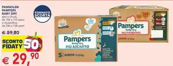 Esselunga PANNOLINI PAMPERS BABY DRY offerta