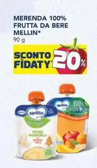 Esselunga MERENDA 100% FRUTTA DA BERE MELLIN offerta