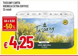 Famila TUSCANY CARTA IGIENICA EXTRA SOFFICE 12 rotoli offerta