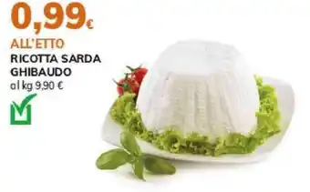 Basko RICOTTA SARDA GHIBAUDO offerta