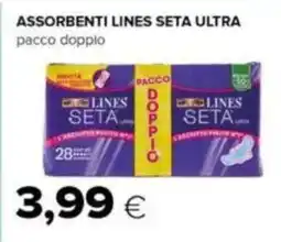 Tigre ASSORBENTI LINES SETA ULTRA pacco doppio offerta