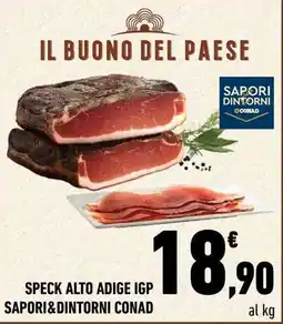 Conad City SPECK ALTO ADIGE IGP SAPORI&DINTORNI CONAD offerta