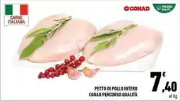 Conad City PETTO DI POLLO INTERO CONAD PERCORSO QUALITÀ offerta