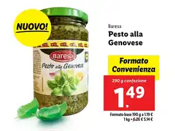Lidl Baresa Pesto alla Genovese 290 g confezione offerta