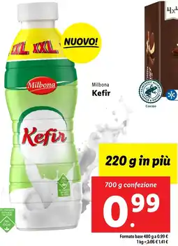 Lidl Milbona Kefir 700 g confezione offerta