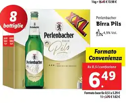 Lidl Perlenbacher Birra Pils 8x 0,51 confezione offerta