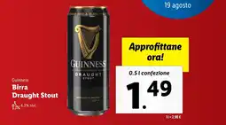Guinness Birra Draught Stout 4.2% Vol. 0.51 confezione