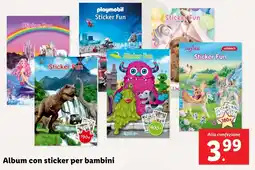 Lidl Album con sticker per bambini offerta