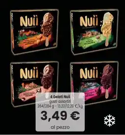 4 Gelati Nuii gusti assortiti 264/284 g