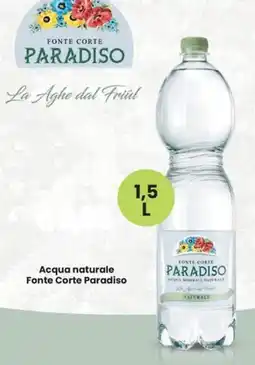 Interspar Acqua naturale Fonte Corte Paradiso offerta