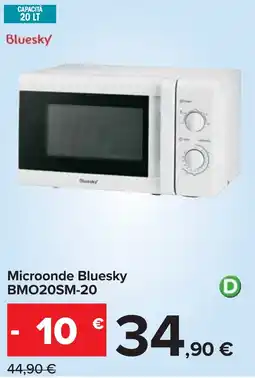 Carrefour Microonde Bluesky BMO20SM-20 offerta