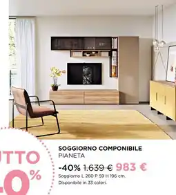 Ricci Casa SOGGIORNO COMPONIBILE PIANETA offerta